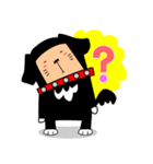 黒いあいつームギとコター（個別スタンプ：34）