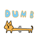 伸びる猫（個別スタンプ：2）