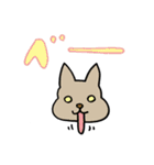 伸びる猫（個別スタンプ：8）