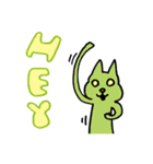 伸びる猫（個別スタンプ：22）
