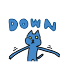 伸びる猫（個別スタンプ：28）