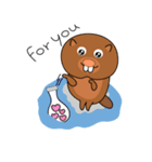 Boono ＆ Joony (Cute Beaver)（個別スタンプ：5）