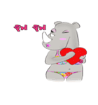 Rhino Chan Bikini（個別スタンプ：9）