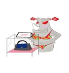 Rhino Chan Bikini（個別スタンプ：36）