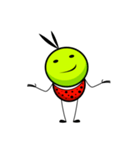 Bug green ball #English（個別スタンプ：5）