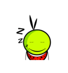 Bug green ball #English（個別スタンプ：7）