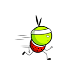 Bug green ball #English（個別スタンプ：8）
