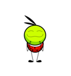 Bug green ball #English（個別スタンプ：11）
