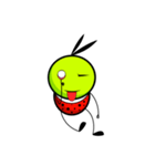 Bug green ball #English（個別スタンプ：15）