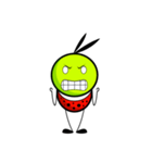 Bug green ball #English（個別スタンプ：16）