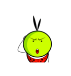 Bug green ball #English（個別スタンプ：39）