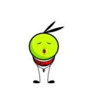 Bug green ball #English（個別スタンプ：40）