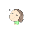 おかっぱ女子（個別スタンプ：6）