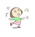 おかっぱ女子（個別スタンプ：8）