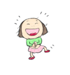おかっぱ女子（個別スタンプ：9）
