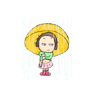 おかっぱ女子（個別スタンプ：16）