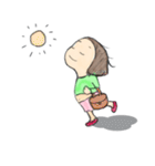 おかっぱ女子（個別スタンプ：17）