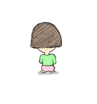 おかっぱ女子（個別スタンプ：18）