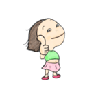 おかっぱ女子（個別スタンプ：23）