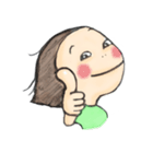 おかっぱ女子（個別スタンプ：24）