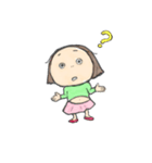 おかっぱ女子（個別スタンプ：33）