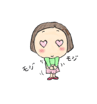 おかっぱ女子（個別スタンプ：35）