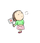 おかっぱ女子（個別スタンプ：36）
