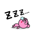 メガネのピンクベア（個別スタンプ：9）