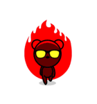 メガネのピンクベア（個別スタンプ：31）