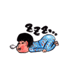 ハルくんモモちゃんスタンプ（個別スタンプ：4）