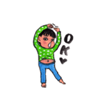ハルくんモモちゃんスタンプ（個別スタンプ：21）
