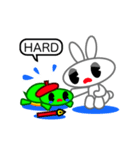 Editor Rabbit and Writer Turtle English（個別スタンプ：21）
