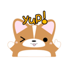 いなり犬 ～コーギー～ スラング略語編（個別スタンプ：1）