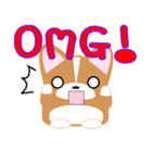 いなり犬 ～コーギー～ スラング略語編（個別スタンプ：4）