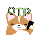 いなり犬 ～コーギー～ スラング略語編（個別スタンプ：14）