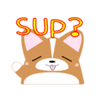 いなり犬 ～コーギー～ スラング略語編（個別スタンプ：19）