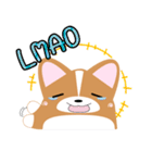 いなり犬 ～コーギー～ スラング略語編（個別スタンプ：32）