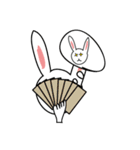ウサギのぬいぐるみ、SATOの休日。（個別スタンプ：13）