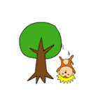 おさるのスタンプ（個別スタンプ：5）