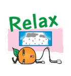 Little Orange Activities (English)（個別スタンプ：25）