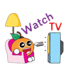 Little Orange Activities (English)（個別スタンプ：26）