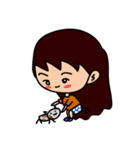 The little fat girl（個別スタンプ：9）