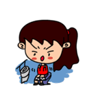 The little fat girl（個別スタンプ：17）