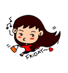 The little fat girl（個別スタンプ：19）