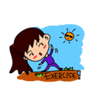 The little fat girl（個別スタンプ：25）