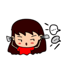 The little fat girl（個別スタンプ：36）
