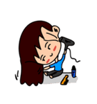The little fat girl（個別スタンプ：37）