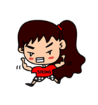 The little fat girl（個別スタンプ：40）