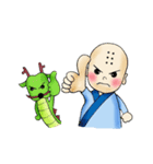 little buddhist monkTofu ＆ dragon Wonton（個別スタンプ：32）