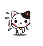 可愛くピンチを切り抜けるネコ（文字無し）（個別スタンプ：5）